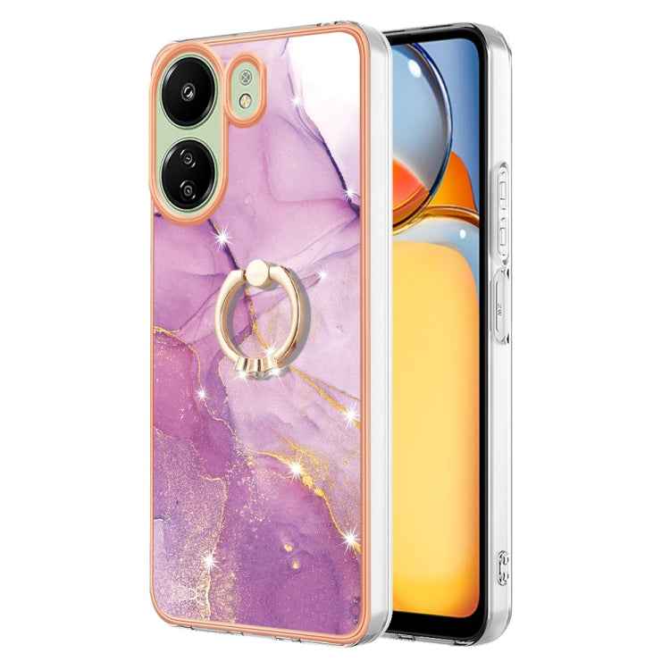 Electroplating Marble IMD TPU Phone Case with Ring Holder, For Xiaomi Redmi Note 13 Pro 4G/Poco M6 Pro 4G, For Xiaomi Redmi A3, For Xiaomi Redmi Note 13 4G Global, For Xiaomi Poco X6 Pro / Redmi K70E, For Xiaomi Redmi Note 13 5G Global                 ...