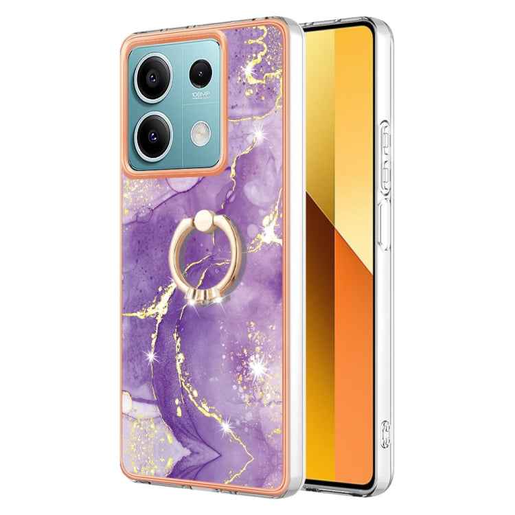 Electroplating Marble IMD TPU Phone Case with Ring Holder, For Xiaomi Redmi Note 13 Pro 4G/Poco M6 Pro 4G, For Xiaomi Redmi A3, For Xiaomi Redmi Note 13 4G Global, For Xiaomi Poco X6 Pro / Redmi K70E, For Xiaomi Redmi Note 13 5G Global                 ...