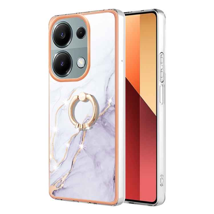 Electroplating Marble IMD TPU Phone Case with Ring Holder, For Xiaomi Redmi Note 13 Pro 4G/Poco M6 Pro 4G, For Xiaomi Redmi A3, For Xiaomi Redmi Note 13 4G Global, For Xiaomi Poco X6 Pro / Redmi K70E, For Xiaomi Redmi Note 13 5G Global                 ...
