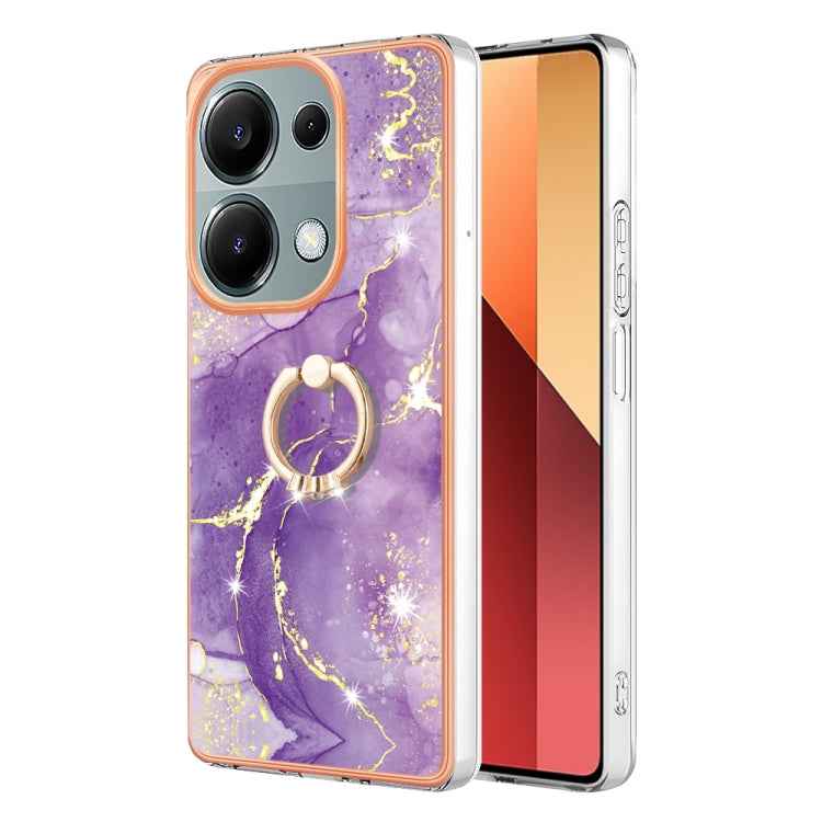 Electroplating Marble IMD TPU Phone Case with Ring Holder, For Xiaomi Redmi Note 13 Pro 4G/Poco M6 Pro 4G, For Xiaomi Redmi A3, For Xiaomi Redmi Note 13 4G Global, For Xiaomi Poco X6 Pro / Redmi K70E, For Xiaomi Redmi Note 13 5G Global                 ...