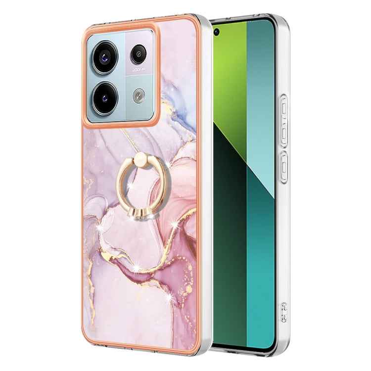 Electroplating Marble IMD TPU Phone Case with Ring Holder, For Xiaomi Redmi Note 13 Pro 4G/Poco M6 Pro 4G, For Xiaomi Redmi A3, For Xiaomi Redmi Note 13 4G Global, For Xiaomi Poco X6 Pro / Redmi K70E, For Xiaomi Redmi Note 13 5G Global                 ...