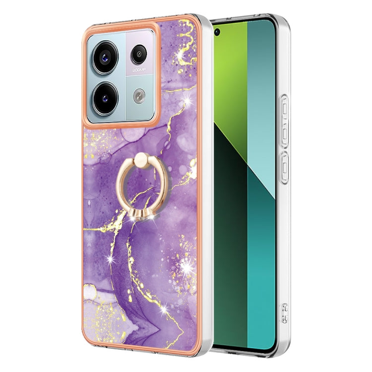Electroplating Marble IMD TPU Phone Case with Ring Holder, For Xiaomi Redmi Note 13 Pro 4G/Poco M6 Pro 4G, For Xiaomi Redmi A3, For Xiaomi Redmi Note 13 4G Global, For Xiaomi Poco X6 Pro / Redmi K70E, For Xiaomi Redmi Note 13 5G Global                 ...