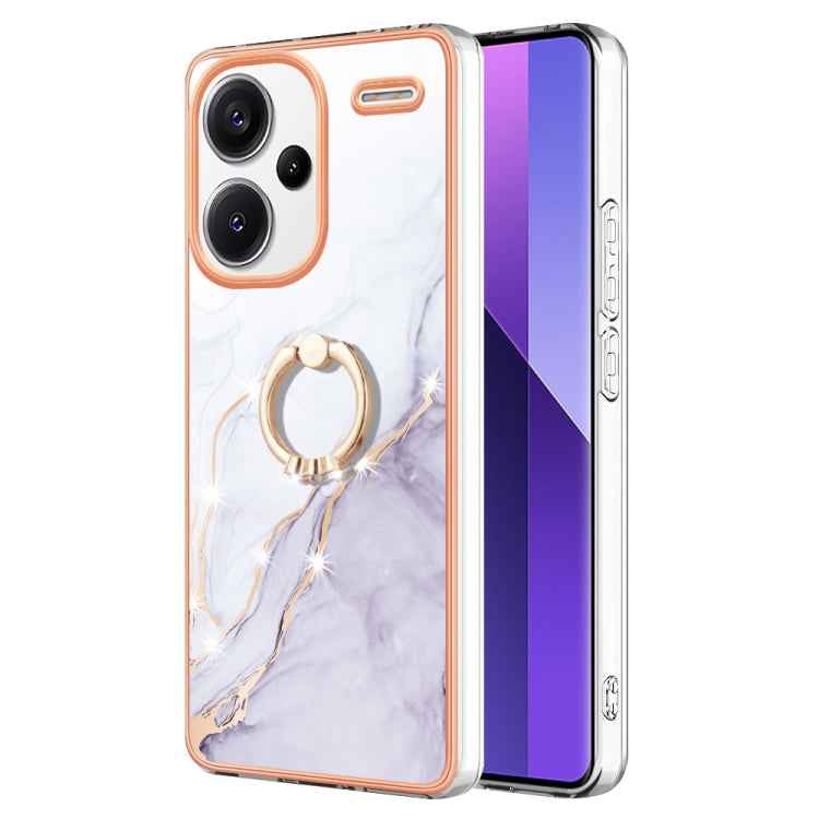 Electroplating Marble IMD TPU Phone Case with Ring Holder, For Xiaomi Redmi Note 13 Pro 4G/Poco M6 Pro 4G, For Xiaomi Redmi A3, For Xiaomi Redmi Note 13 4G Global, For Xiaomi Poco X6 Pro / Redmi K70E, For Xiaomi Redmi Note 13 5G Global                 ...