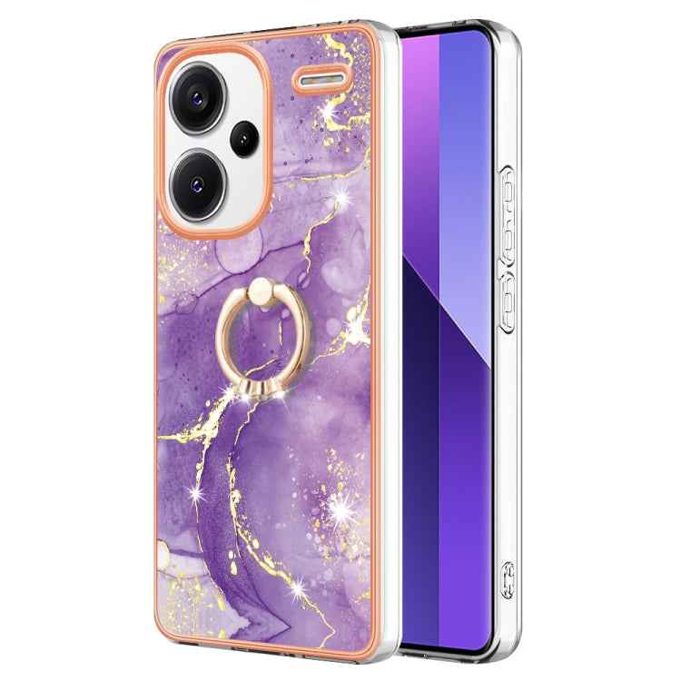 Electroplating Marble IMD TPU Phone Case with Ring Holder, For Xiaomi Redmi Note 13 Pro 4G/Poco M6 Pro 4G, For Xiaomi Redmi A3, For Xiaomi Redmi Note 13 4G Global, For Xiaomi Poco X6 Pro / Redmi K70E, For Xiaomi Redmi Note 13 5G Global                 ...