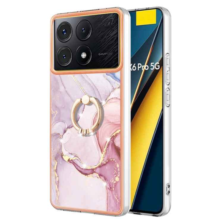 Electroplating Marble IMD TPU Phone Case with Ring Holder, For Xiaomi Redmi Note 13 Pro 4G/Poco M6 Pro 4G, For Xiaomi Redmi A3, For Xiaomi Redmi Note 13 4G Global, For Xiaomi Poco X6 Pro / Redmi K70E, For Xiaomi Redmi Note 13 5G Global                 ...