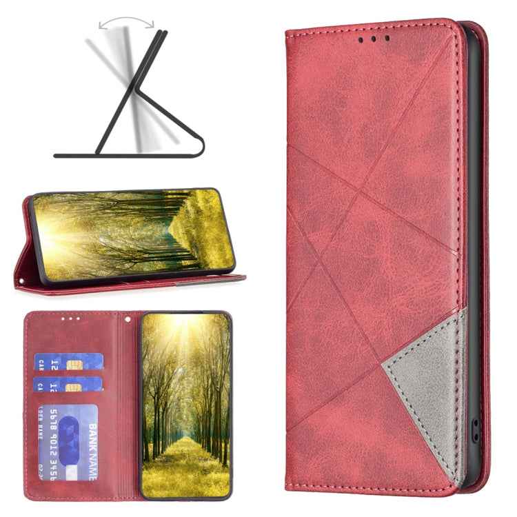 Rhombus Texture Magnetic Leather Phone Case, For Xiaomi Redmi Note 13 Pro+ 5G, For Xiaomi Redmi Note 13 Pro 5G, For Xiaomi 13T / 13T Pro / Redmi K60 Ultra, For Xiaomi Redmi K70 / K70 Pro, For Xiaomi Redmi 12 4G, For Xiaomi Poco F5 5G / Redmi Note 12 Tu...