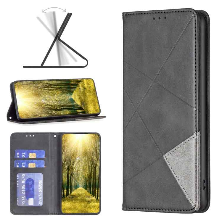 Rhombus Texture Magnetic Leather Phone Case, For Xiaomi Redmi Note 13 Pro+ 5G, For Xiaomi Redmi Note 13 Pro 5G, For Xiaomi 13T / 13T Pro / Redmi K60 Ultra, For Xiaomi Redmi K70 / K70 Pro, For Xiaomi Redmi 12 4G, For Xiaomi Poco F5 5G / Redmi Note 12 Tu...