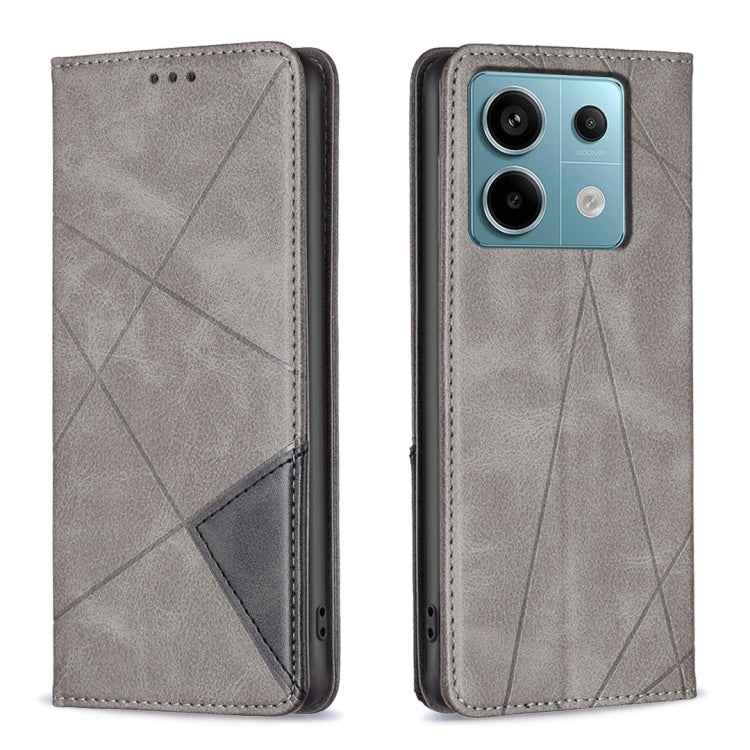 Rhombus Texture Magnetic Leather Phone Case, For Xiaomi Redmi Note 13 Pro+ 5G, For Xiaomi Redmi Note 13 Pro 5G, For Xiaomi 13T / 13T Pro / Redmi K60 Ultra, For Xiaomi Redmi K70 / K70 Pro, For Xiaomi Redmi 12 4G, For Xiaomi Poco F5 5G / Redmi Note 12 Tu...
