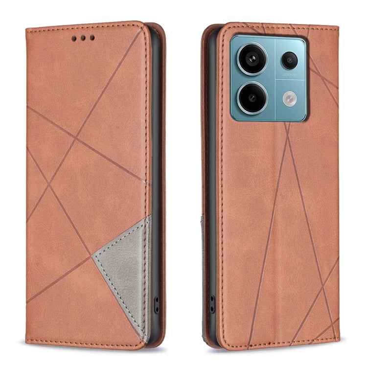 Rhombus Texture Magnetic Leather Phone Case, For Xiaomi Redmi Note 13 Pro+ 5G, For Xiaomi Redmi Note 13 Pro 5G, For Xiaomi 13T / 13T Pro / Redmi K60 Ultra, For Xiaomi Redmi K70 / K70 Pro, For Xiaomi Redmi 12 4G, For Xiaomi Poco F5 5G / Redmi Note 12 Tu...