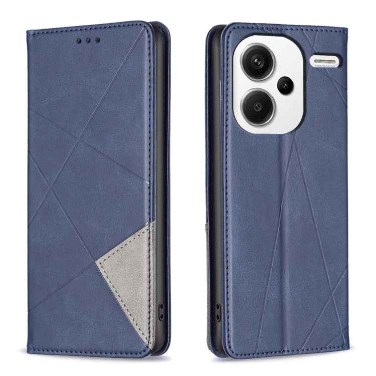 Rhombus Texture Magnetic Leather Phone Case, For Xiaomi Redmi Note 13 Pro+ 5G, For Xiaomi Redmi Note 13 Pro 5G, For Xiaomi 13T / 13T Pro / Redmi K60 Ultra, For Xiaomi Redmi K70 / K70 Pro, For Xiaomi Redmi 12 4G, For Xiaomi Poco F5 5G / Redmi Note 12 Tu...