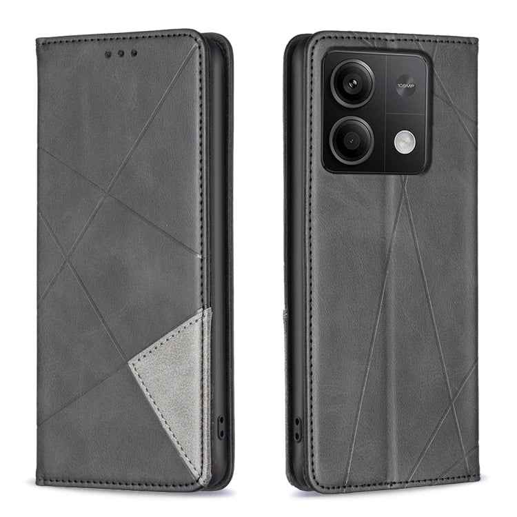 Rhombus Texture Magnetic Leather Phone Case, For Xiaomi Poco M6 4G / Redmi 13 4G, For Xiaomi Redmi Note 13 Pro 4G Global, For Xiaomi Poco M6 Pro 4G, For Xiaomi Redmi A3, For Xiaomi Redmi Note 13 4G Global, For Xiaomi Redmi K70E, For Xiaomi Redmi Note 1...