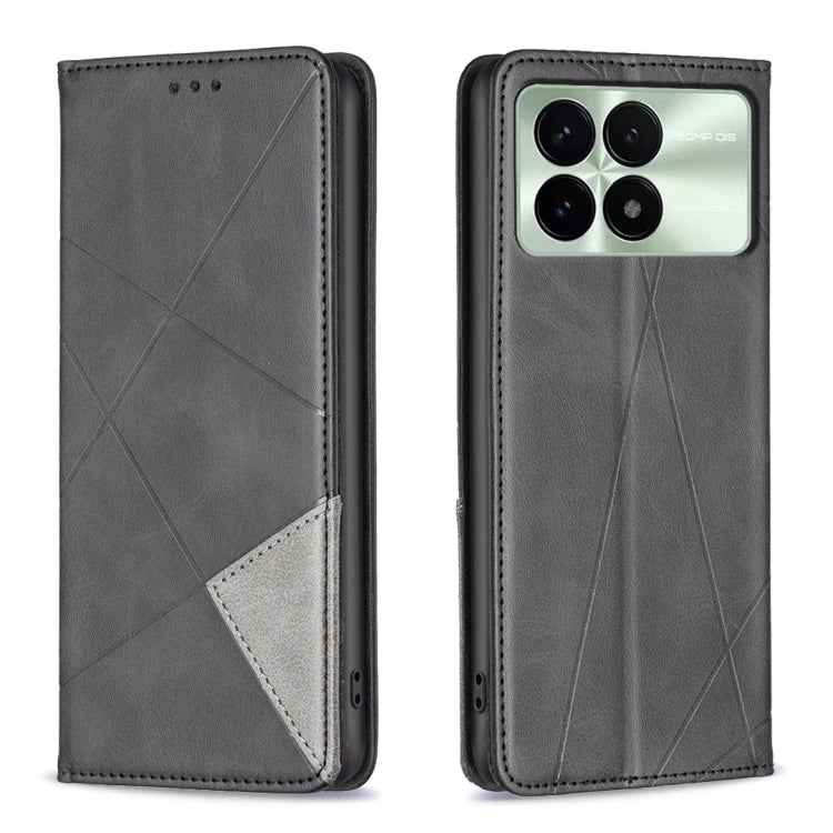 Rhombus Texture Magnetic Leather Phone Case, For Xiaomi Redmi Note 13 Pro+ 5G, For Xiaomi Redmi Note 13 Pro 5G, For Xiaomi 13T / 13T Pro / Redmi K60 Ultra, For Xiaomi Redmi K70 / K70 Pro, For Xiaomi Redmi 12 4G, For Xiaomi Poco F5 5G / Redmi Note 12 Tu...