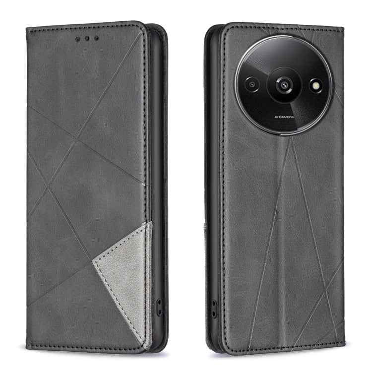 Rhombus Texture Magnetic Leather Phone Case, For Xiaomi Poco M6 4G / Redmi 13 4G, For Xiaomi Redmi Note 13 Pro 4G Global, For Xiaomi Poco M6 Pro 4G, For Xiaomi Redmi A3, For Xiaomi Redmi Note 13 4G Global, For Xiaomi Redmi K70E, For Xiaomi Redmi Note 1...