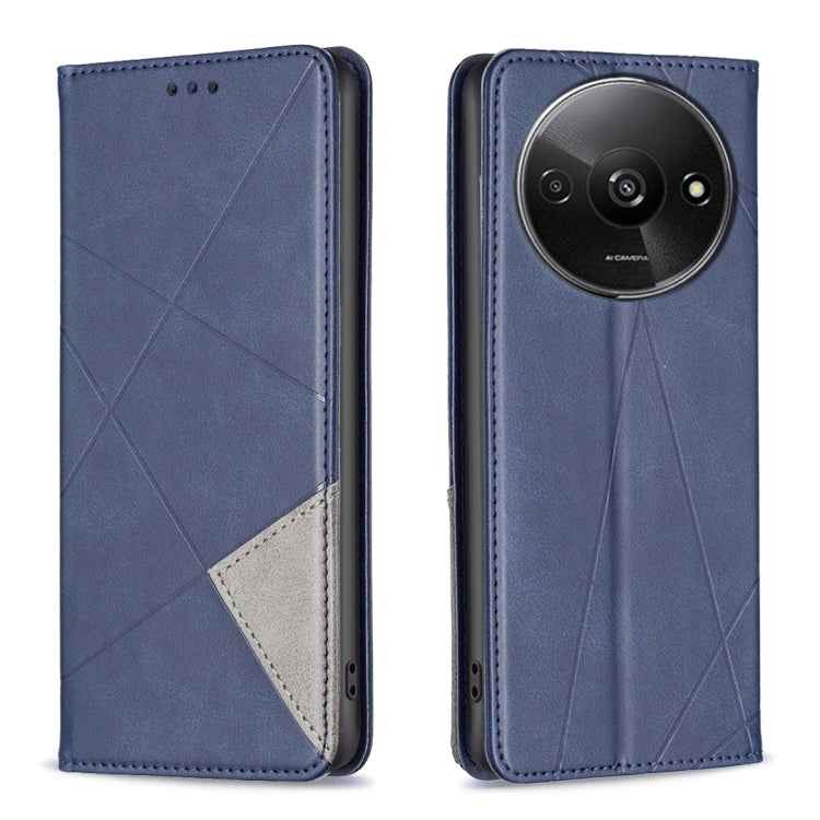 Rhombus Texture Magnetic Leather Phone Case, For Xiaomi Poco M6 4G / Redmi 13 4G, For Xiaomi Redmi Note 13 Pro 4G Global, For Xiaomi Poco M6 Pro 4G, For Xiaomi Redmi A3, For Xiaomi Redmi Note 13 4G Global, For Xiaomi Redmi K70E, For Xiaomi Redmi Note 1...