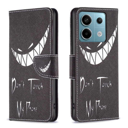 Colored Drawing Pattern Leather Phone Case, For Xiaomi Redmi Note 13 Pro 4G Global, For Xiaomi Redmi Note 13 4G Global, For Xiaomi Redmi K70E, For Xiaomi Redmi Note 13, For Xiaomi Redmi 12 4G, For Xiaomi Redmi 13C