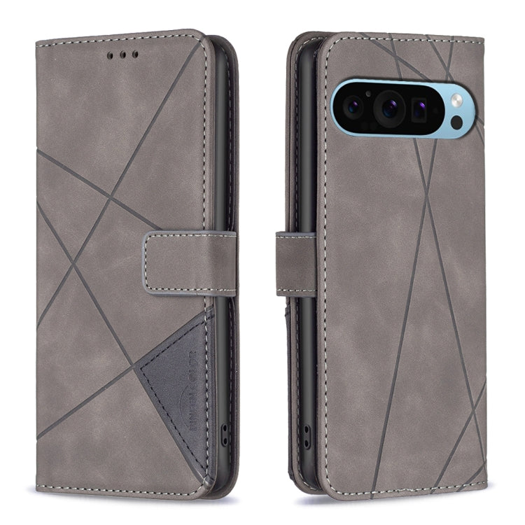Magnetic Buckle Rhombus Texture Leather Phone Case, For Google Pixel 10a, For Google Pixel 9A, For Google Pixel 9 Pro, For Google Pixel 9, For Google Pixel 8a, For Google Pixel 8 Pro, For Google Pixel 8