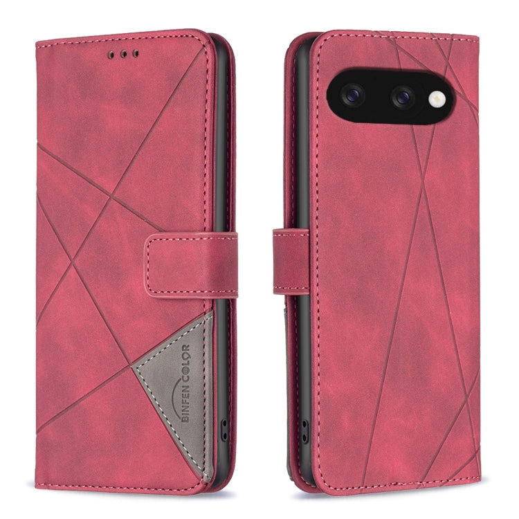 Magnetic Buckle Rhombus Texture Leather Phone Case, For Google Pixel 10a, For Google Pixel 9A, For Google Pixel 9 Pro, For Google Pixel 9, For Google Pixel 8a, For Google Pixel 8 Pro, For Google Pixel 8