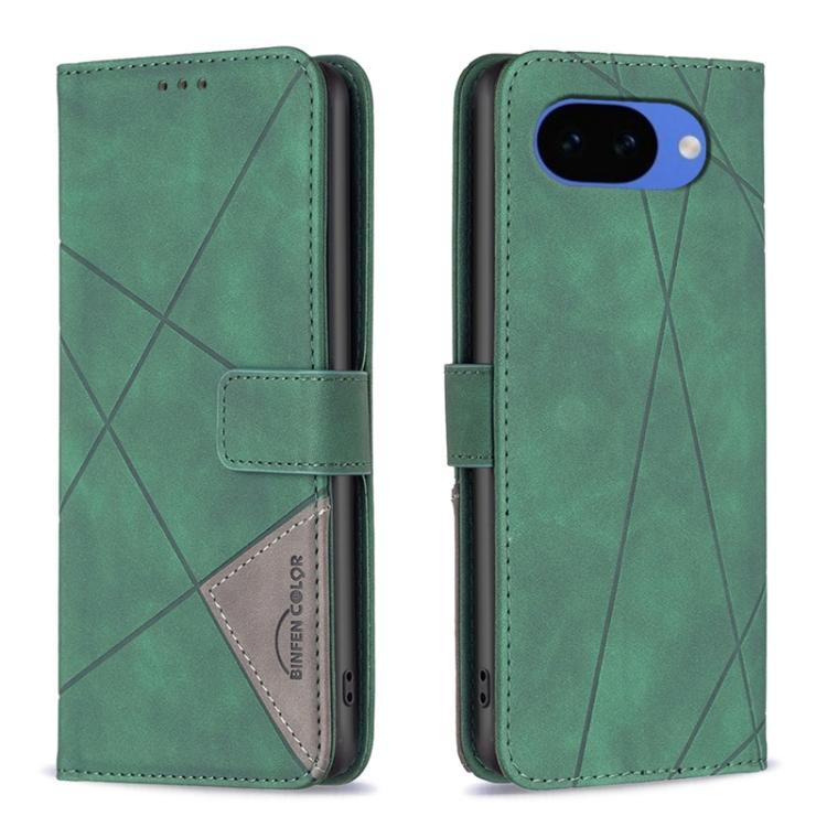 Magnetic Buckle Rhombus Texture Leather Phone Case, For Google Pixel 10a, For Google Pixel 9A, For Google Pixel 9 Pro, For Google Pixel 9, For Google Pixel 8a, For Google Pixel 8 Pro, For Google Pixel 8