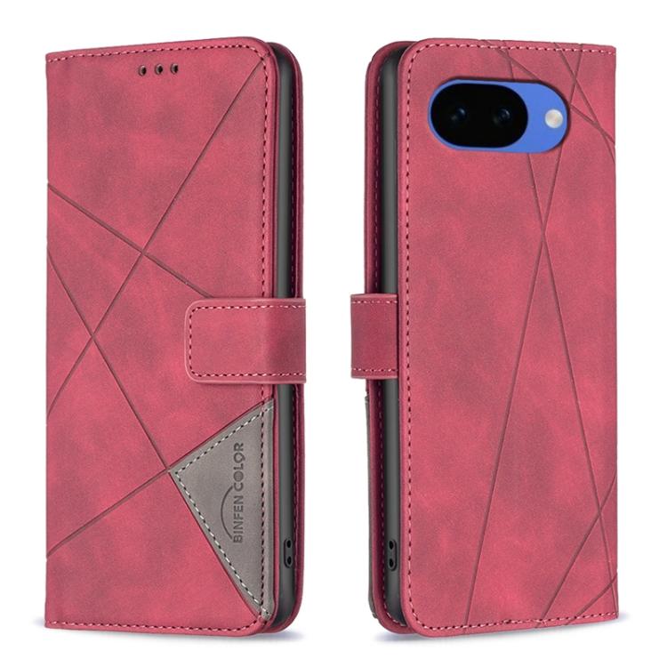 Magnetic Buckle Rhombus Texture Leather Phone Case, For Google Pixel 11 / 11 Pro, For Google Pixel 10a, For Google Pixel 9A, For Google Pixel 9 Pro, For Google Pixel 9, For Google Pixel 8a, For Google Pixel 8 Pro, For Google Pixel 8