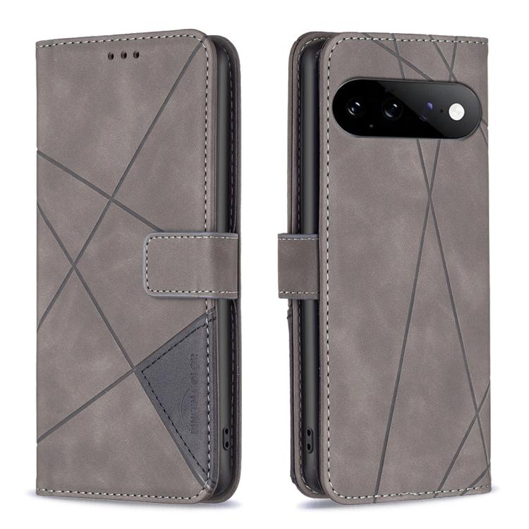 Magnetic Buckle Rhombus Texture Leather Phone Case, For Google Pixel 11 / 11 Pro, For Google Pixel 10a, For Google Pixel 9A, For Google Pixel 9 Pro, For Google Pixel 9, For Google Pixel 8a, For Google Pixel 8 Pro, For Google Pixel 8