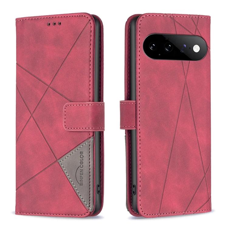 Magnetic Buckle Rhombus Texture Leather Phone Case, For Google Pixel 11 / 11 Pro, For Google Pixel 10a, For Google Pixel 9A, For Google Pixel 9 Pro, For Google Pixel 9, For Google Pixel 8a, For Google Pixel 8 Pro, For Google Pixel 8