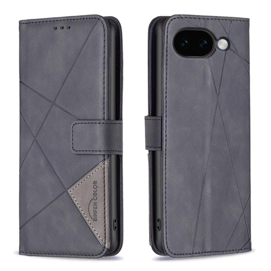 Magnetic Buckle Rhombus Texture Leather Phone Case, For Google Pixel 11a, For Google Pixel 11 / 11 Pro, For Google Pixel 10a, For Google Pixel 9A, For Google Pixel 9 Pro, For Google Pixel 9, For Google Pixel 8a, For Google Pixel 8 Pro