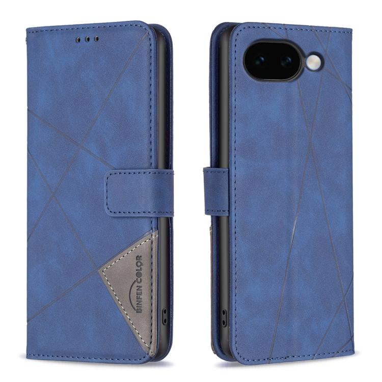 Magnetic Buckle Rhombus Texture Leather Phone Case, For Google Pixel 11a, For Google Pixel 11 / 11 Pro, For Google Pixel 10a, For Google Pixel 9A, For Google Pixel 9 Pro, For Google Pixel 9, For Google Pixel 8a, For Google Pixel 8 Pro