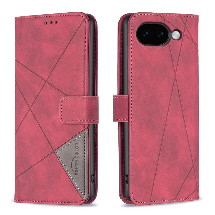 Magnetic Buckle Rhombus Texture Leather Phone Case, For Google Pixel 11a, For Google Pixel 11 / 11 Pro, For Google Pixel 10a, For Google Pixel 9A, For Google Pixel 9 Pro, For Google Pixel 9, For Google Pixel 8a, For Google Pixel 8 Pro