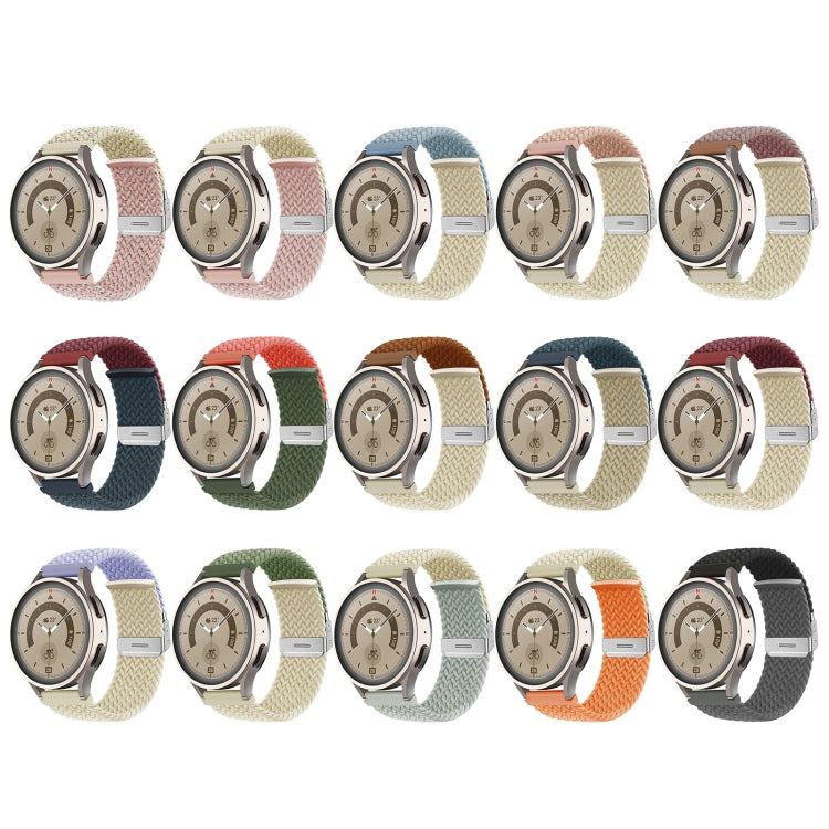 Buckle Braided Nylon Watch Band, 20mm, 22mm