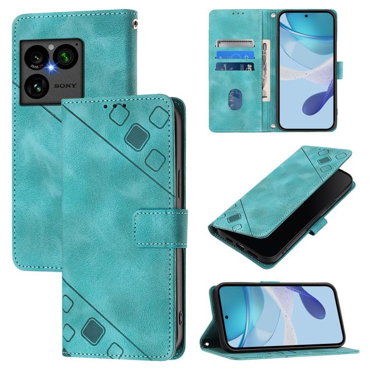 Skin-feel Embossed Leather Phone Case, For Sony Xperia 1 VIII, For Sony Xperia 10 VI, For Sony Xperia 1 VI, For Sony Xperia 5 VI, For Sony Xperia 5 V, For Sony Xperia 1 V, For Sony Xperia 10 V, For Sony Xperia 10 IV
