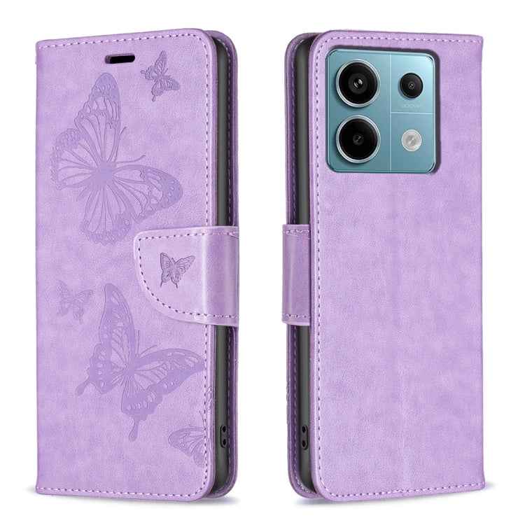 Two Butterflies Embossing Leather Phone Case, For Xiaomi Redmi Note 13 Pro 4G Global, For Xiaomi Poco M6 Pro 4G, For Xiaomi Redmi Note 13 4G Global, For Xiaomi Redmi Note 13, For Xiaomi Redmi 13C, For Xiaomi Redmi Note 13 Pro+ 5G                       ...