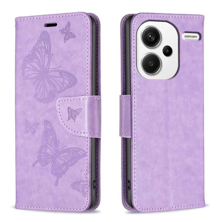 Two Butterflies Embossing Leather Phone Case, For Xiaomi Redmi Note 13 Pro 4G Global, For Xiaomi Poco M6 Pro 4G, For Xiaomi Redmi Note 13 4G Global, For Xiaomi Redmi Note 13, For Xiaomi Redmi 13C, For Xiaomi Redmi Note 13 Pro+ 5G                       ...