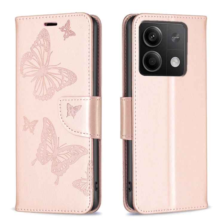 Two Butterflies Embossing Leather Phone Case, For Xiaomi Redmi Note 13 Pro 4G Global, For Xiaomi Poco M6 Pro 4G, For Xiaomi Redmi Note 13 4G Global, For Xiaomi Redmi Note 13, For Xiaomi Redmi 13C, For Xiaomi Redmi Note 13 Pro+ 5G                       ...