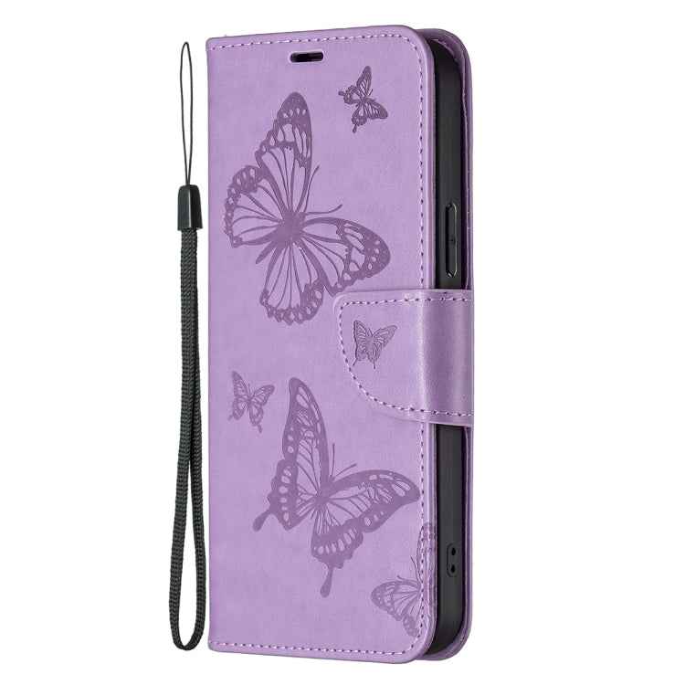 Two Butterflies Embossing Leather Phone Case, For Xiaomi Redmi Note 13 Pro 4G Global, For Xiaomi Poco M6 Pro 4G, For Xiaomi Redmi Note 13 4G Global, For Xiaomi Redmi Note 13, For Xiaomi Redmi 13C, For Xiaomi Redmi Note 13 Pro+ 5G                       ...