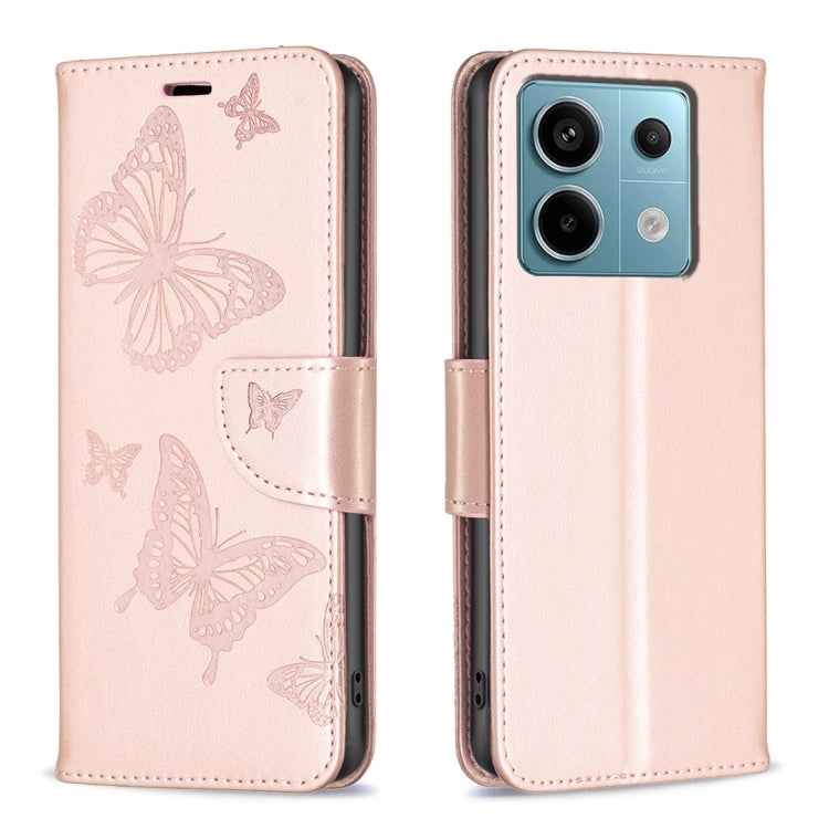 Two Butterflies Embossing Leather Phone Case, For Xiaomi Redmi Note 13 Pro 4G Global, For Xiaomi Poco M6 Pro 4G, For Xiaomi Redmi Note 13 4G Global, For Xiaomi Redmi Note 13, For Xiaomi Redmi 13C, For Xiaomi Redmi Note 13 Pro+ 5G                       ...