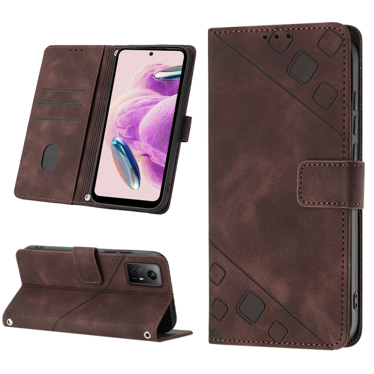 Skin Feel Embossed Leather Phone Case, For Xiaomi Redmi K70 / K70 Pro, For Xiaomi 13T, For Xiaomi Poco F5 5G/Redmi Note 12 Turbo, For Xiaomi Poco F5 Pro 5G/Redmi K60, For Xiaomi Redmi Note 12S 4G Global, For Xiaomi Poco C51 / A2+, For Xiaomi 13 Ultra  ...