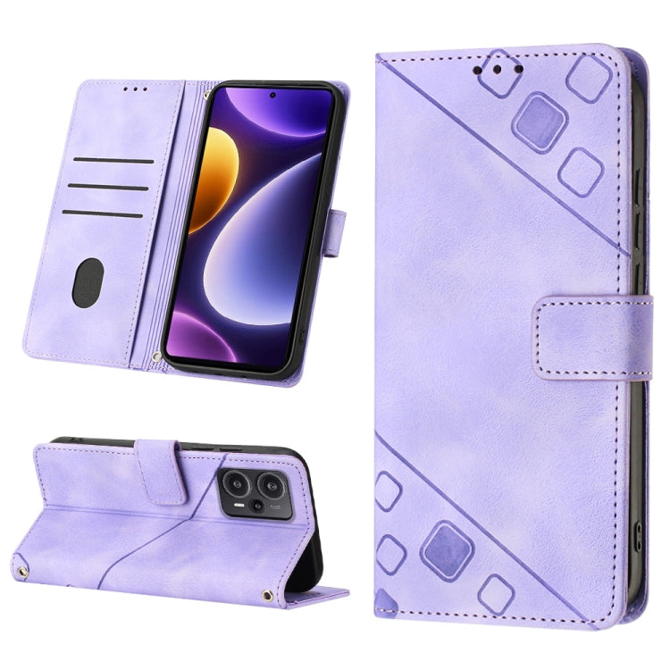 Skin Feel Embossed Leather Phone Case, For Xiaomi Redmi K70 / K70 Pro, For Xiaomi 13T, For Xiaomi Poco F5 5G/Redmi Note 12 Turbo, For Xiaomi Poco F5 Pro 5G/Redmi K60, For Xiaomi Redmi Note 12S 4G Global, For Xiaomi Poco C51 / A2+, For Xiaomi 13 Ultra  ...