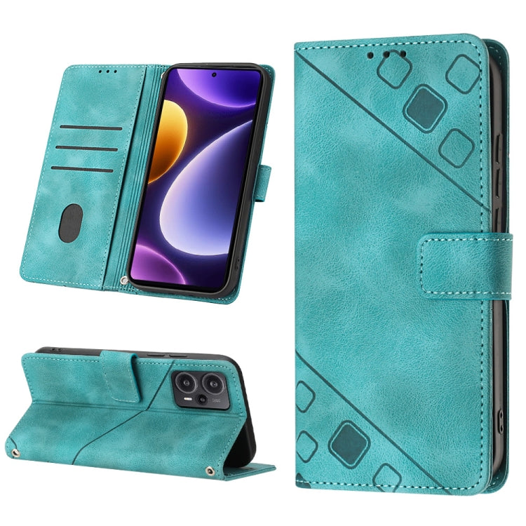 Skin Feel Embossed Leather Phone Case, For Xiaomi Redmi K70 / K70 Pro, For Xiaomi 13T, For Xiaomi Poco F5 5G/Redmi Note 12 Turbo, For Xiaomi Poco F5 Pro 5G/Redmi K60, For Xiaomi Redmi Note 12S 4G Global, For Xiaomi Poco C51 / A2+, For Xiaomi 13 Ultra  ...