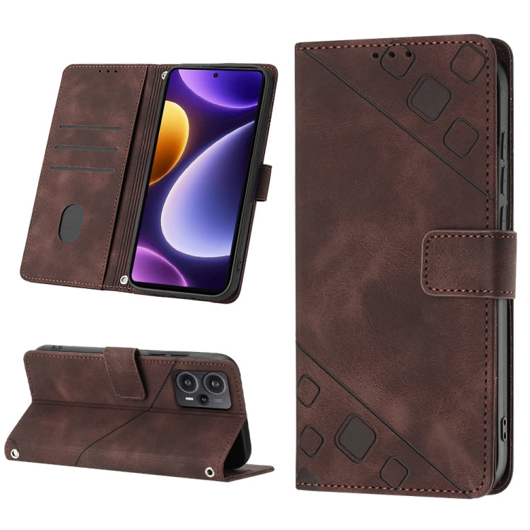 Skin Feel Embossed Leather Phone Case, For Xiaomi Redmi K70 / K70 Pro, For Xiaomi 13T, For Xiaomi Poco F5 5G/Redmi Note 12 Turbo, For Xiaomi Poco F5 Pro 5G/Redmi K60, For Xiaomi Redmi Note 12S 4G Global, For Xiaomi Poco C51 / A2+, For Xiaomi 13 Ultra  ...