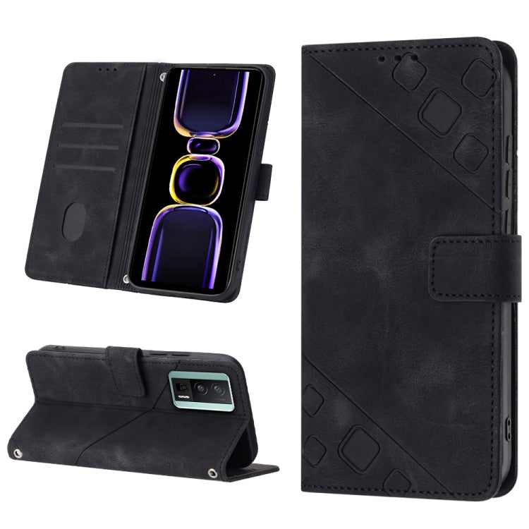 Skin Feel Embossed Leather Phone Case, For Xiaomi Redmi K70 / K70 Pro, For Xiaomi 13T, For Xiaomi Poco F5 5G/Redmi Note 12 Turbo, For Xiaomi Poco F5 Pro 5G/Redmi K60, For Xiaomi Redmi Note 12S 4G Global, For Xiaomi Poco C51 / A2+, For Xiaomi 13 Ultra  ...