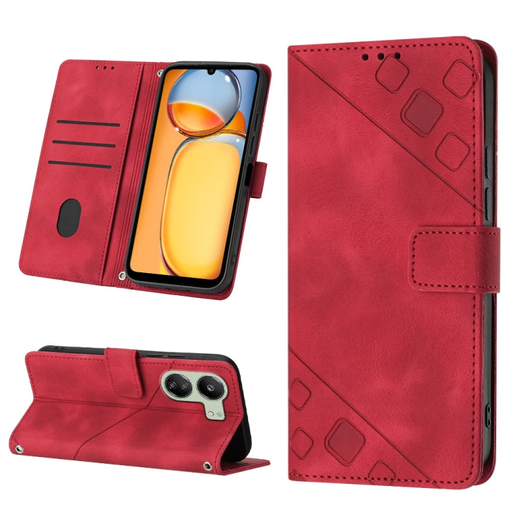 Skin Feel Embossed Leather Phone Case, For Xiaomi 14 Ultra, For Xiaomi 14 Pro, For Xiaomi 14, For Xiaomi Redmi Note 13 5G Global, For Xiaomi Redmi 13C, For Xiaomi Redmi Note 13 Pro+ 5G, For Xiaomi Redmi Note 13 Pro 5G Global                            ...