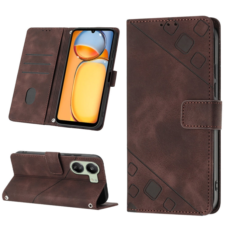 Skin Feel Embossed Leather Phone Case, For Xiaomi 14 Ultra, For Xiaomi 14 Pro, For Xiaomi 14, For Xiaomi Redmi Note 13 5G Global, For Xiaomi Redmi 13C, For Xiaomi Redmi Note 13 Pro+ 5G, For Xiaomi Redmi Note 13 Pro 5G Global                            ...