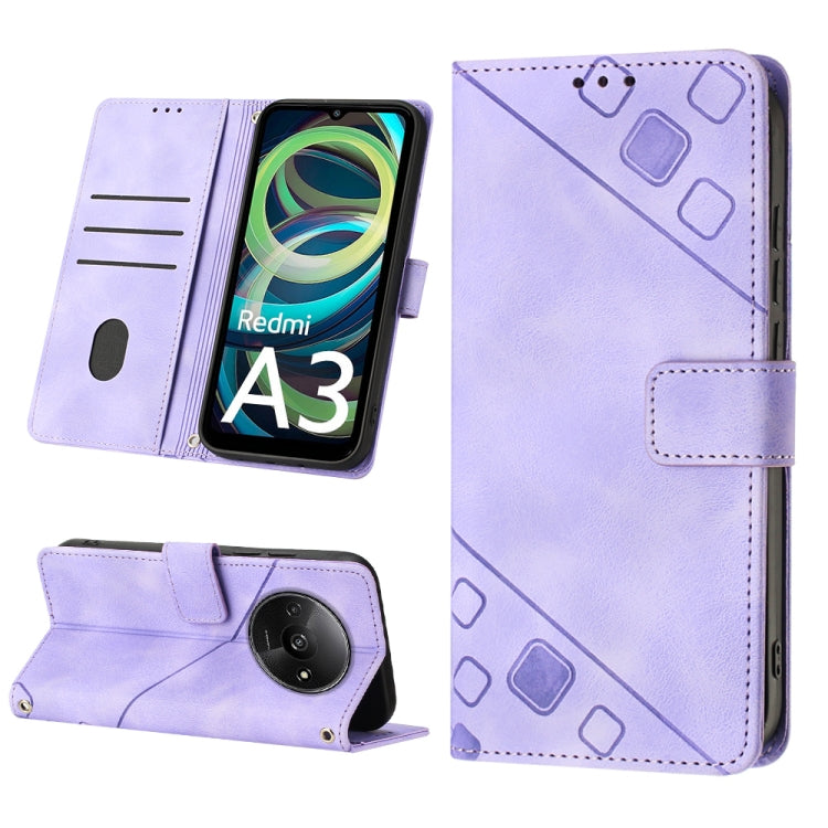 Skin Feel Embossed Leather Phone Case, For Xiaomi Poco F6, For Xiaomi Poco M6 Pro 4G, For Xiaomi Poco X6 Neo 5G Global, For Xiaomi Redmi A3, For Xiaomi Redmi Note 13 Pro 4G Global, For Xiaomi Redmi Note 13 4G Global, For Xiaomi Redmi K70E              ...