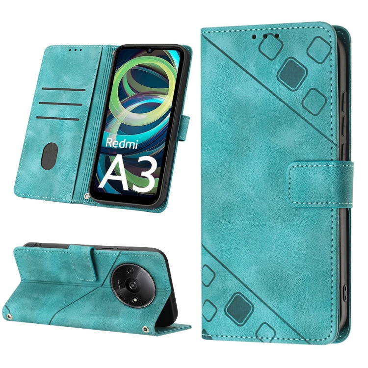 Skin Feel Embossed Leather Phone Case, For Xiaomi Poco F6, For Xiaomi Poco M6 Pro 4G, For Xiaomi Poco X6 Neo 5G Global, For Xiaomi Redmi A3, For Xiaomi Redmi Note 13 Pro 4G Global, For Xiaomi Redmi Note 13 4G Global, For Xiaomi Redmi K70E              ...