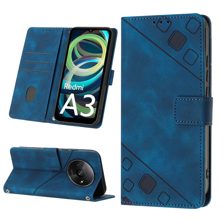 Skin Feel Embossed Leather Phone Case, For Xiaomi Poco F6, For Xiaomi Poco M6 Pro 4G, For Xiaomi Poco X6 Neo 5G Global, For Xiaomi Redmi A3, For Xiaomi Redmi Note 13 Pro 4G Global, For Xiaomi Redmi Note 13 4G Global, For Xiaomi Redmi K70E              ...