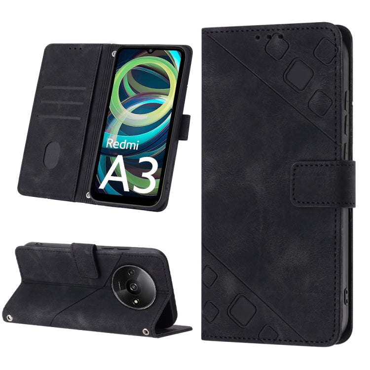 Skin Feel Embossed Leather Phone Case, For Xiaomi Poco F6, For Xiaomi Poco M6 Pro 4G, For Xiaomi Poco X6 Neo 5G Global, For Xiaomi Redmi A3, For Xiaomi Redmi Note 13 Pro 4G Global, For Xiaomi Redmi Note 13 4G Global, For Xiaomi Redmi K70E              ...