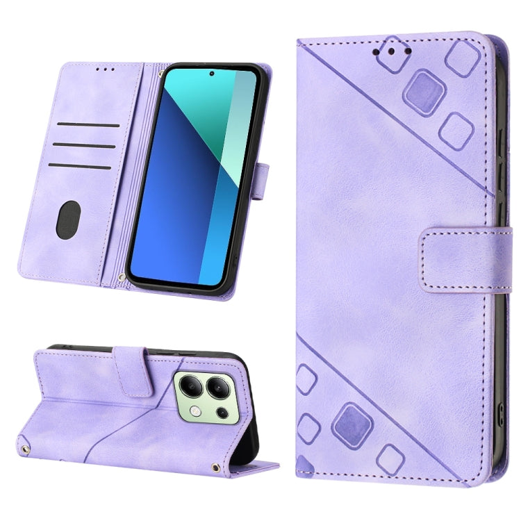 Skin Feel Embossed Leather Phone Case, For Xiaomi Poco F6, For Xiaomi Poco M6 Pro 4G, For Xiaomi Poco X6 Neo 5G Global, For Xiaomi Redmi A3, For Xiaomi Redmi Note 13 Pro 4G Global, For Xiaomi Redmi Note 13 4G Global, For Xiaomi Redmi K70E              ...