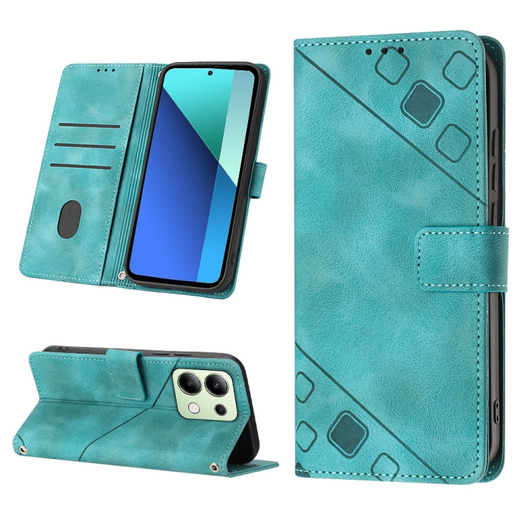 Skin Feel Embossed Leather Phone Case, For Xiaomi Poco F6, For Xiaomi Poco M6 Pro 4G, For Xiaomi Poco X6 Neo 5G Global, For Xiaomi Redmi A3, For Xiaomi Redmi Note 13 Pro 4G Global, For Xiaomi Redmi Note 13 4G Global, For Xiaomi Redmi K70E              ...