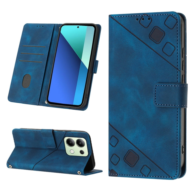 Skin Feel Embossed Leather Phone Case, For Xiaomi Poco F6, For Xiaomi Poco M6 Pro 4G, For Xiaomi Poco X6 Neo 5G Global, For Xiaomi Redmi A3, For Xiaomi Redmi Note 13 Pro 4G Global, For Xiaomi Redmi Note 13 4G Global, For Xiaomi Redmi K70E              ...