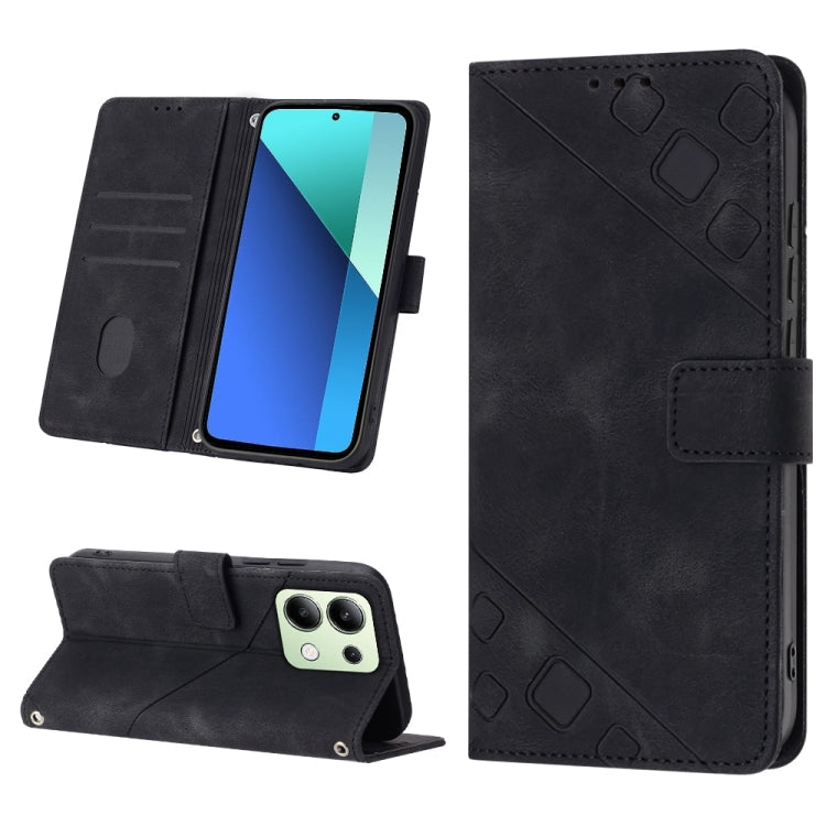 Skin Feel Embossed Leather Phone Case, For Xiaomi Poco F6, For Xiaomi Poco M6 Pro 4G, For Xiaomi Poco X6 Neo 5G Global, For Xiaomi Redmi A3, For Xiaomi Redmi Note 13 Pro 4G Global, For Xiaomi Redmi Note 13 4G Global, For Xiaomi Redmi K70E              ...